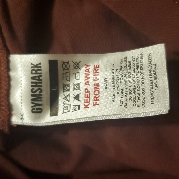 GYMSHARK L Burgundy Apollo Stringer - Picture 5 of 5